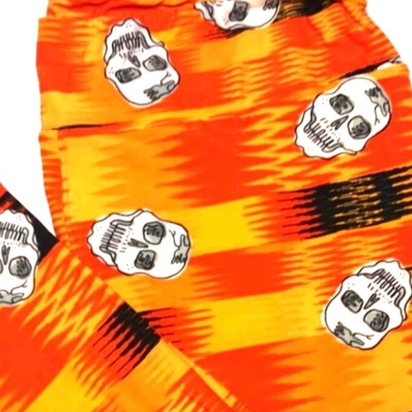 LULAROE 💀SKULL💀 HALLOWEEN LEGGINGS - Picture 2 of 3